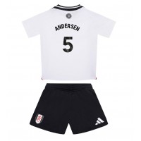 Fulham Joachim Andersen #5 Heimtrikotsatz Kinder 2024-25 Kurzarm (+ Kurze Hosen)